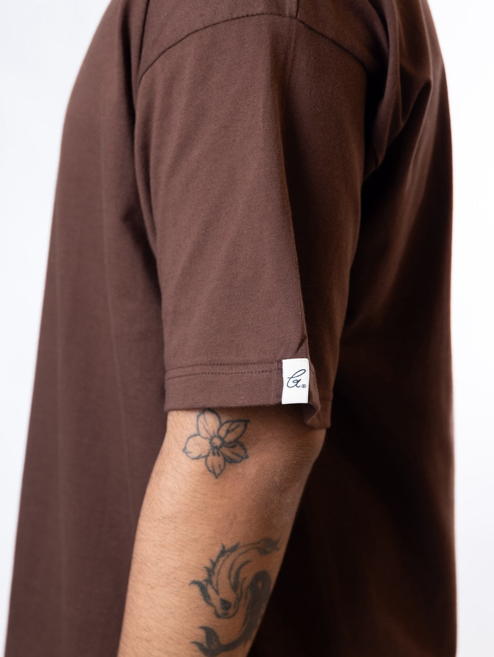 Lettering in Brown