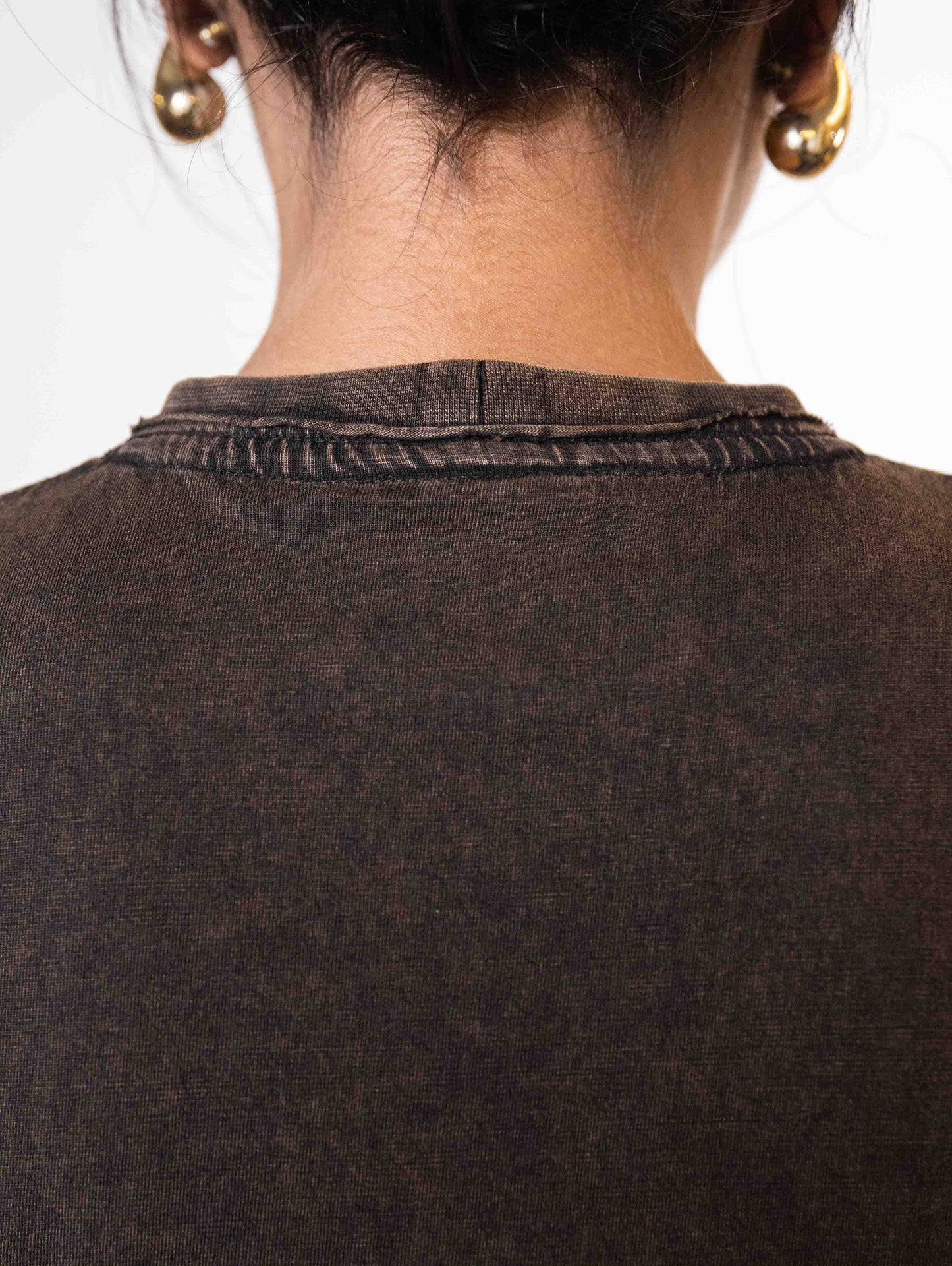 Hash Embroidered Crop Tee