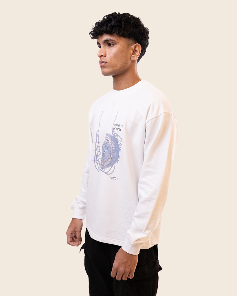 Powerhouse Full Sleeves T-shirt in White