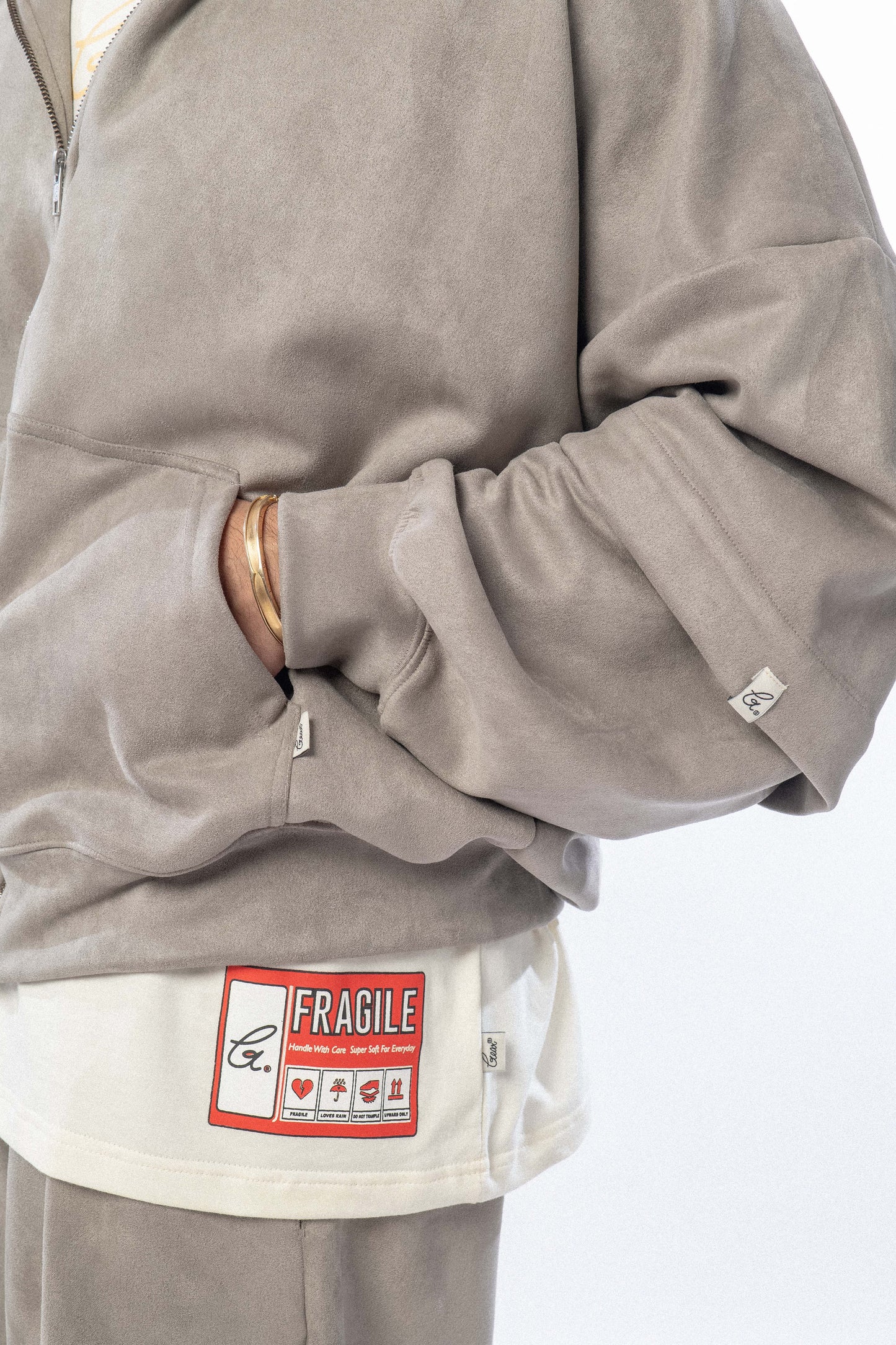 Snob Zippers 'Ash Grey'