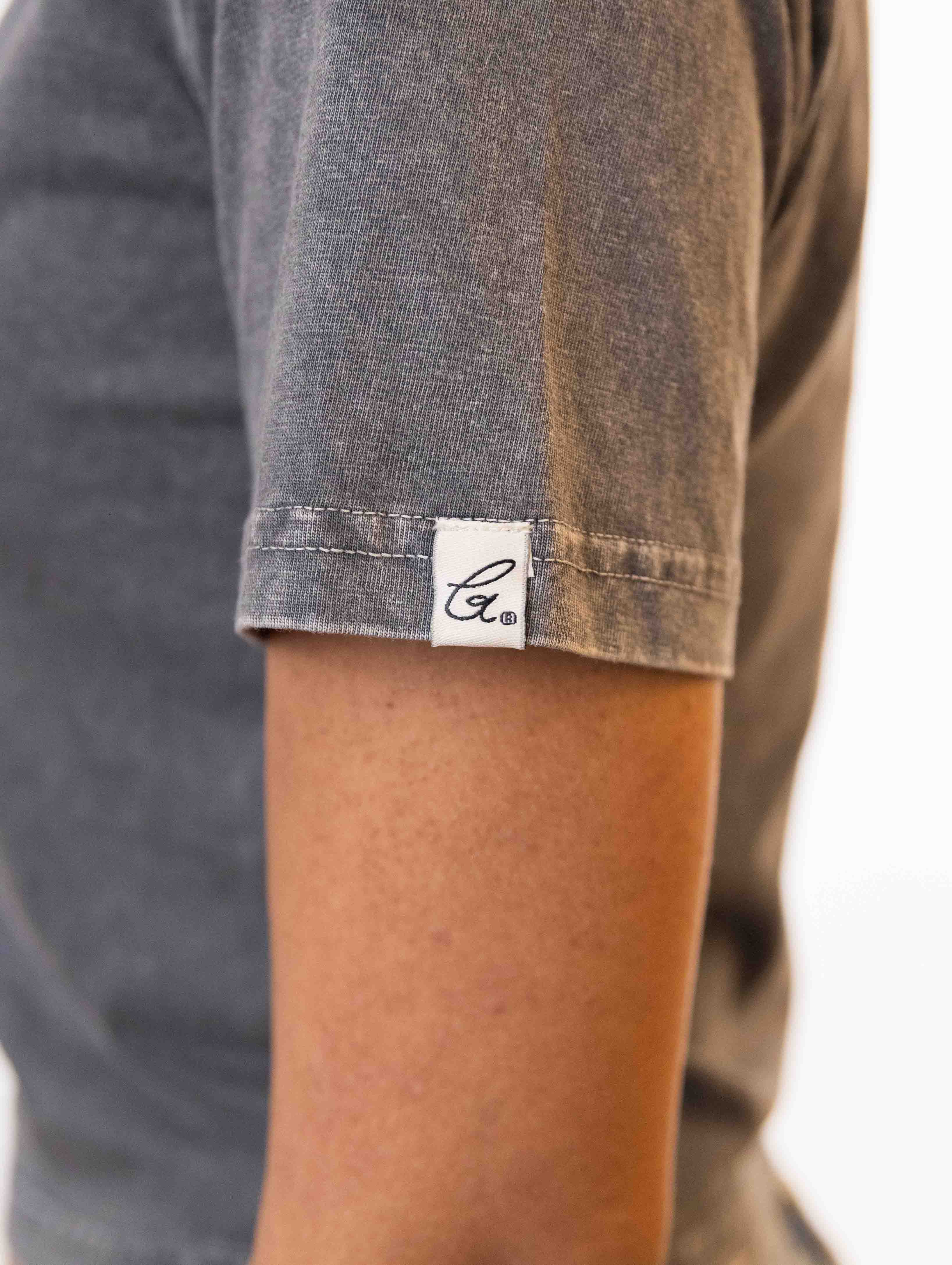 Smoke Embroidered Crop Tee