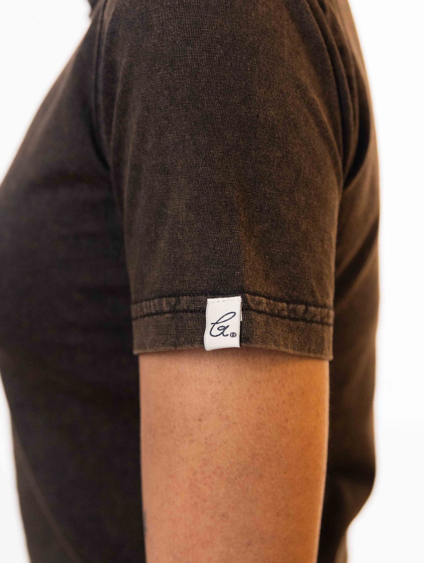 Hash Embroidered Crop Tee