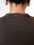 Hash Embroidered Crop Tee
