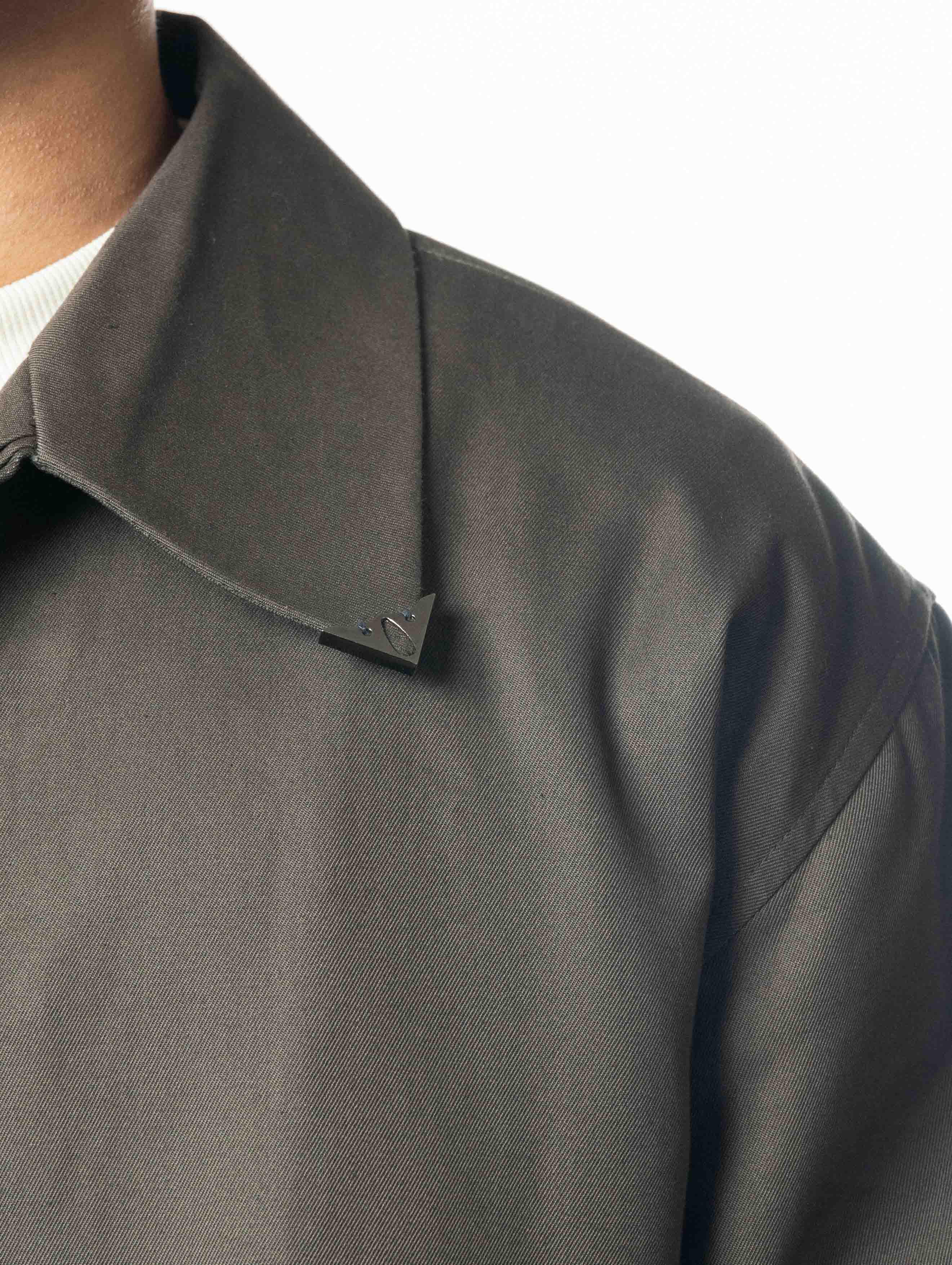 Chrome Collar Detail Quilted Jacket