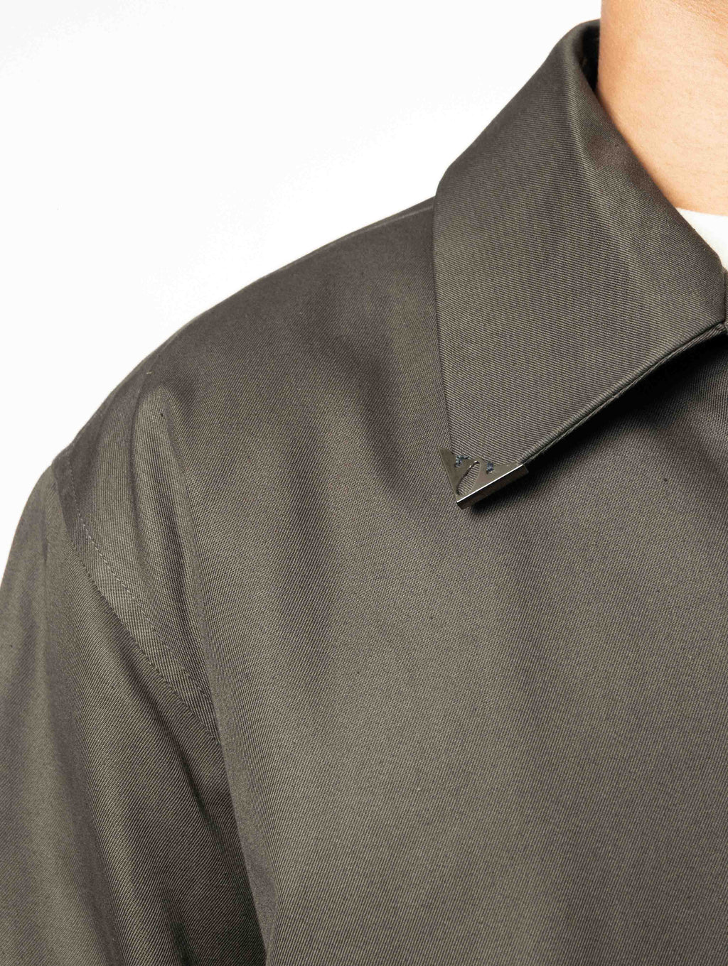 Chrome Collar Detail Quilted Jacket