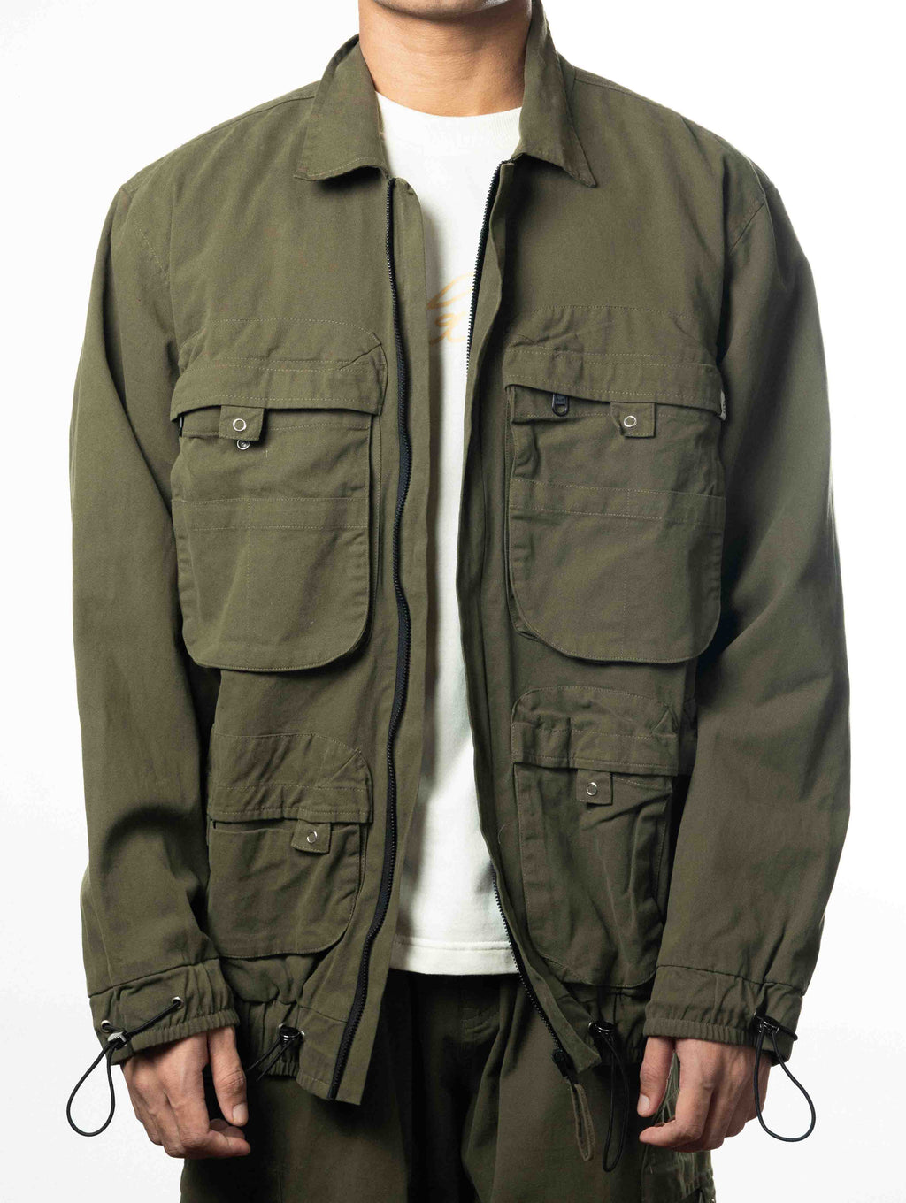 Army Green Parachute Jacket