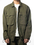 Army Green Parachute Jacket