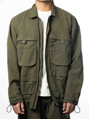 Army Green Parachute Jacket