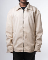 Sand Faux Suede Jacket