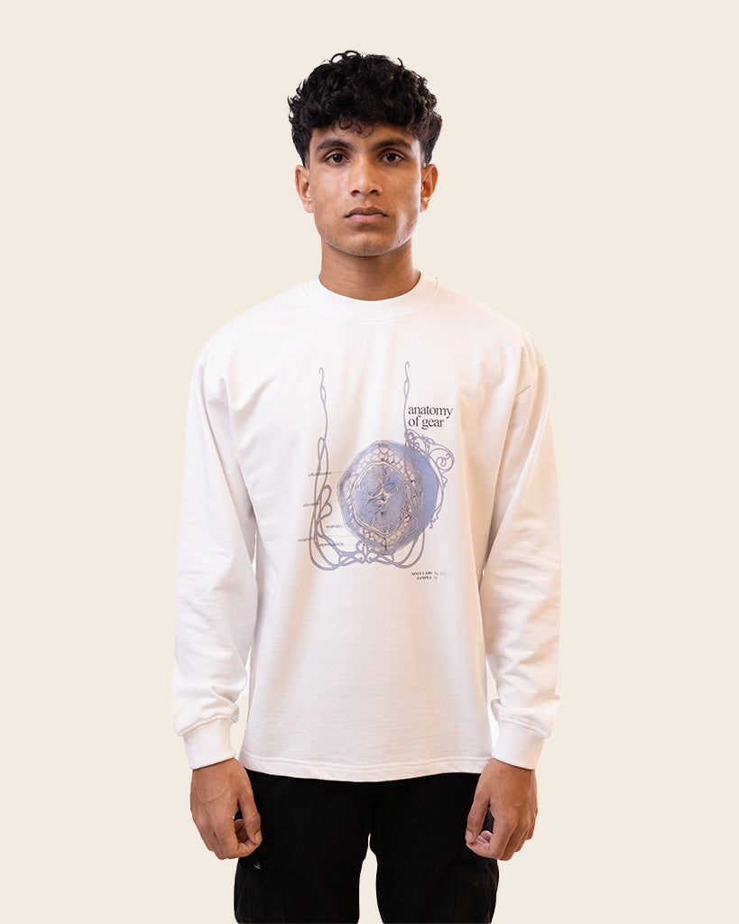 Powerhouse Full Sleeves T-shirt in White