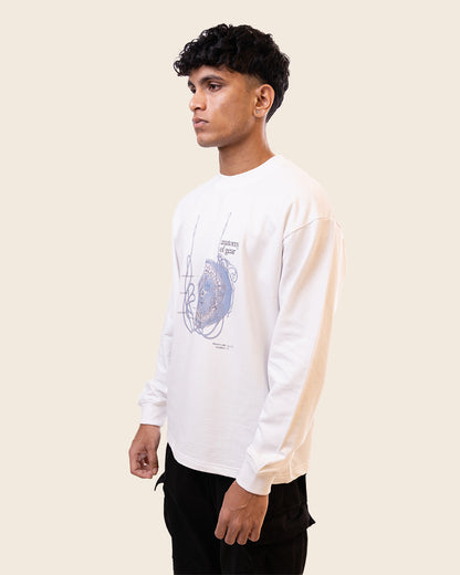 Powerhouse Full Sleeves T-shirt in White