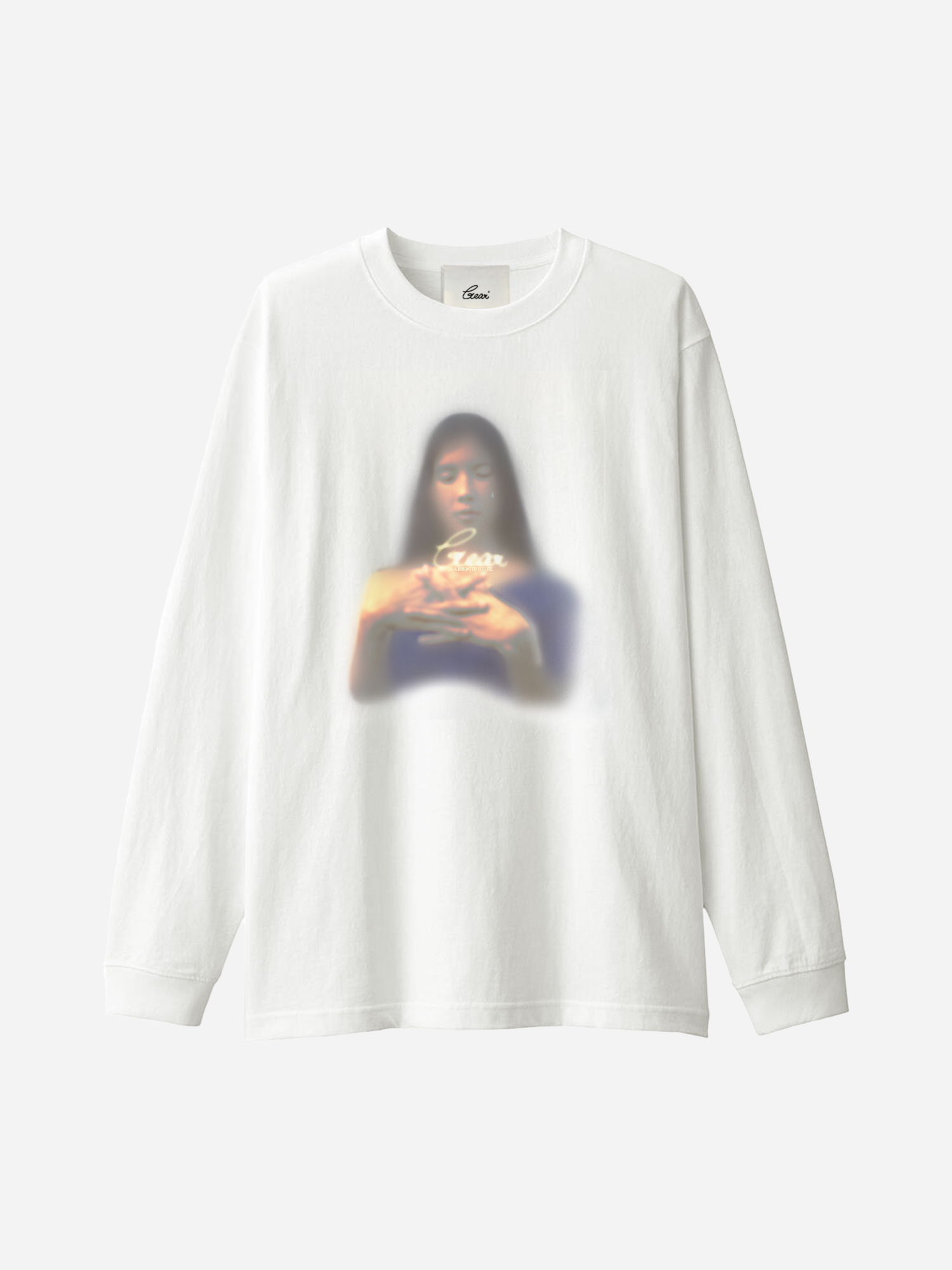Prayer Full Sleeves T-shirt in White